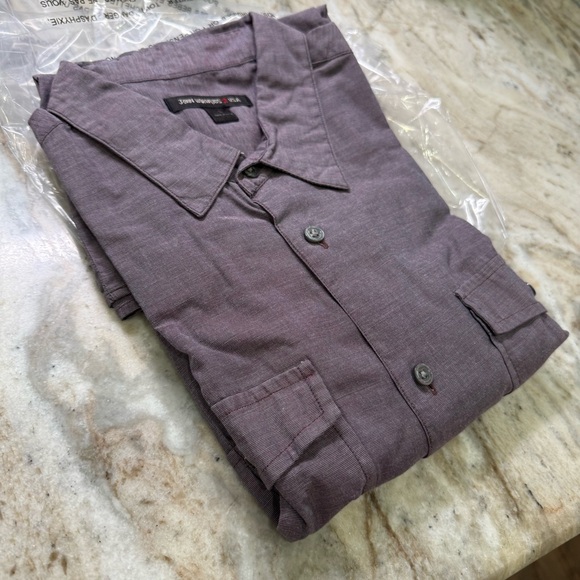 John Varvatos USA Peace Sign Western Marshall Shirt - Picture 13 of 13